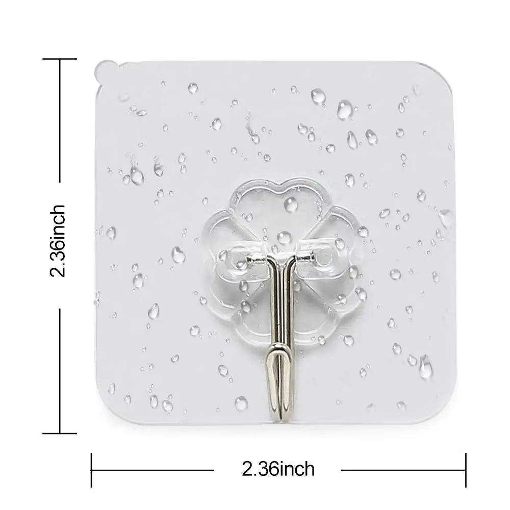 

20Pcs Transparent Strong Wall Hanging Hooks Self Adhesive Door Towel Wall Hangers Hooks Suction Cup Sucker for Kitchen Bathroom