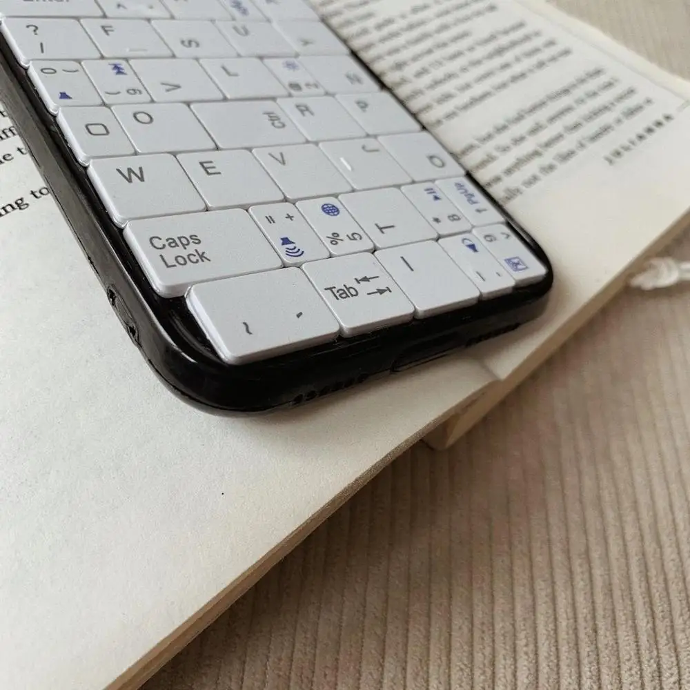 

Luxury Cute Funny 3D keyboard soft silicone phone case for iphone X XR XS 11PRO MAX 7 8 plus shockproof Back cover funda coque