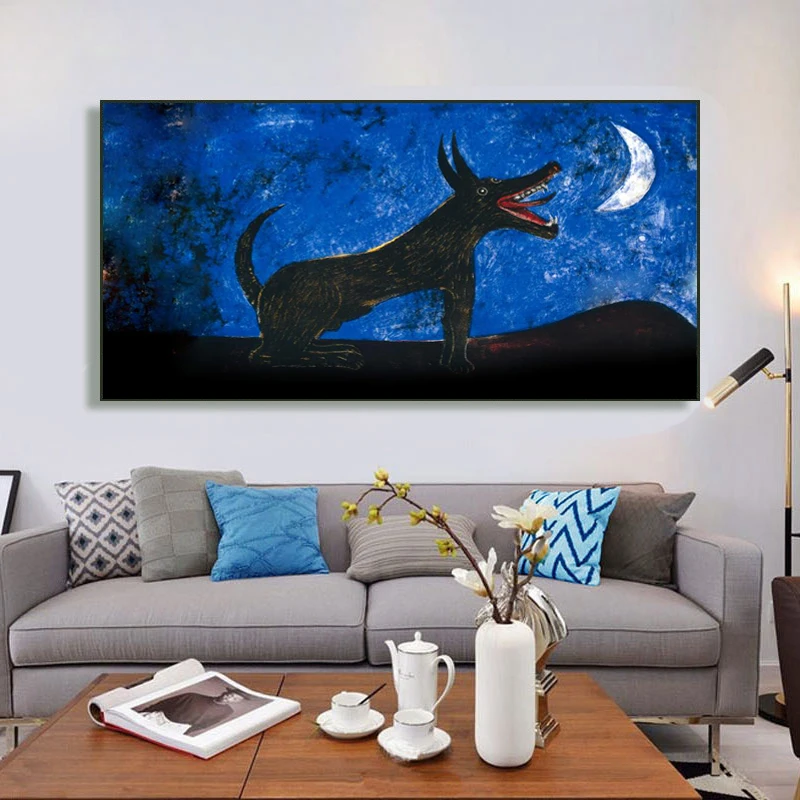 Tengu Food Moon Wall Art Decoration настенный холст художественный постер и печать абстрактная