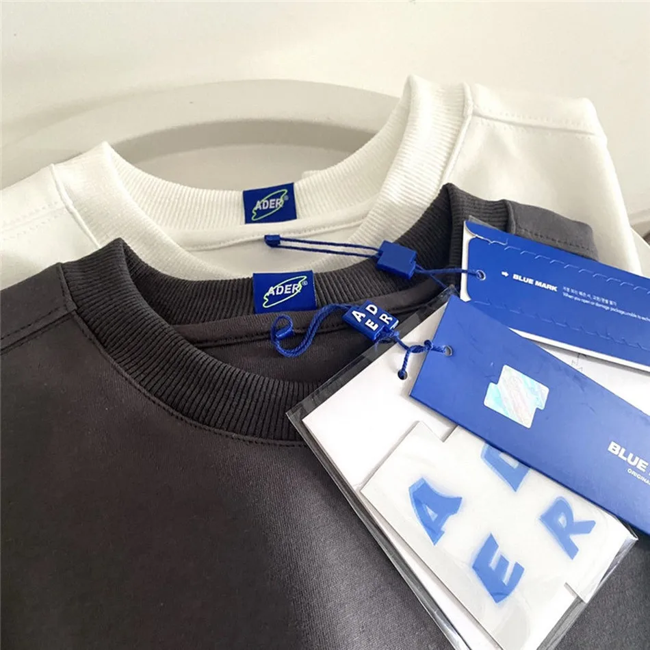 

Autumn Winter Loose Space Invaders Adererror Sweatshirts Men Women Casual Back Cosmic Monster Tag Ader Error Pullovers