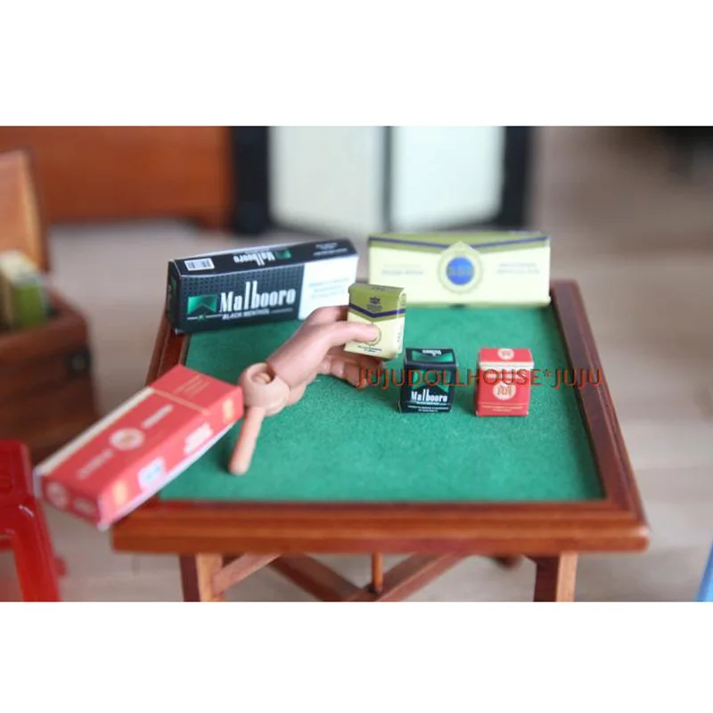 3 шт./компл. масштаб 1/6 миниатюрная сигаретная коробка для кукольного домика