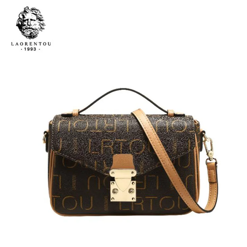 LAORENTOU новая женская сумка модная с тиснением из ПВХ материала женские сумки tote Женская кожаная сумка через плечо