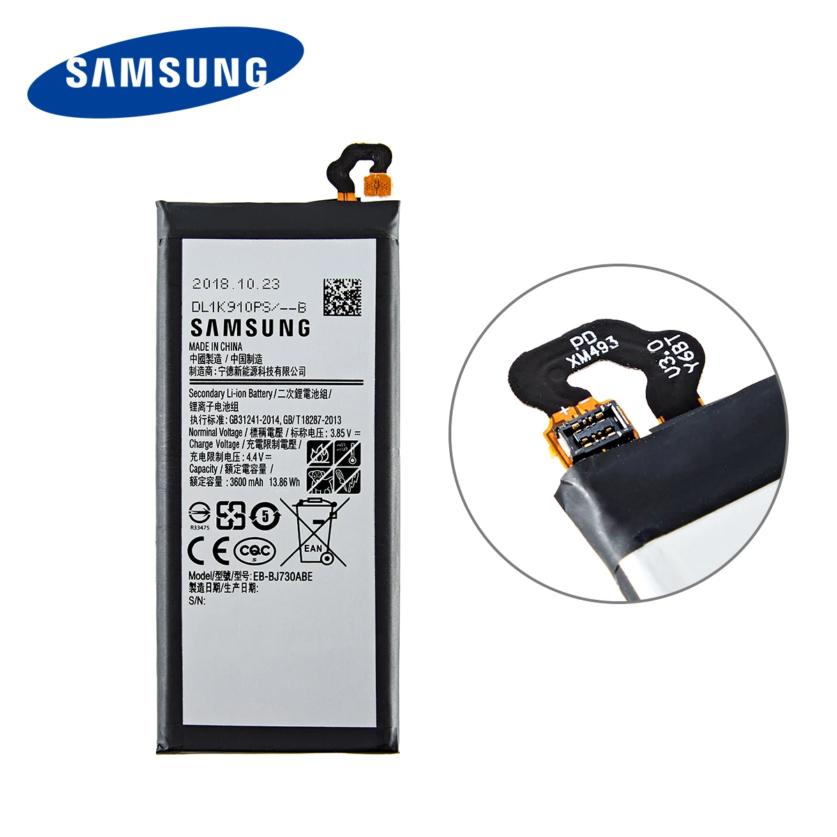 Оригинальный телефон SAMSUNG 3600 мАч аккумулятор для Samsung Galaxy J7 Pro 2017 EB-BJ730ABE J730F/G J730DS