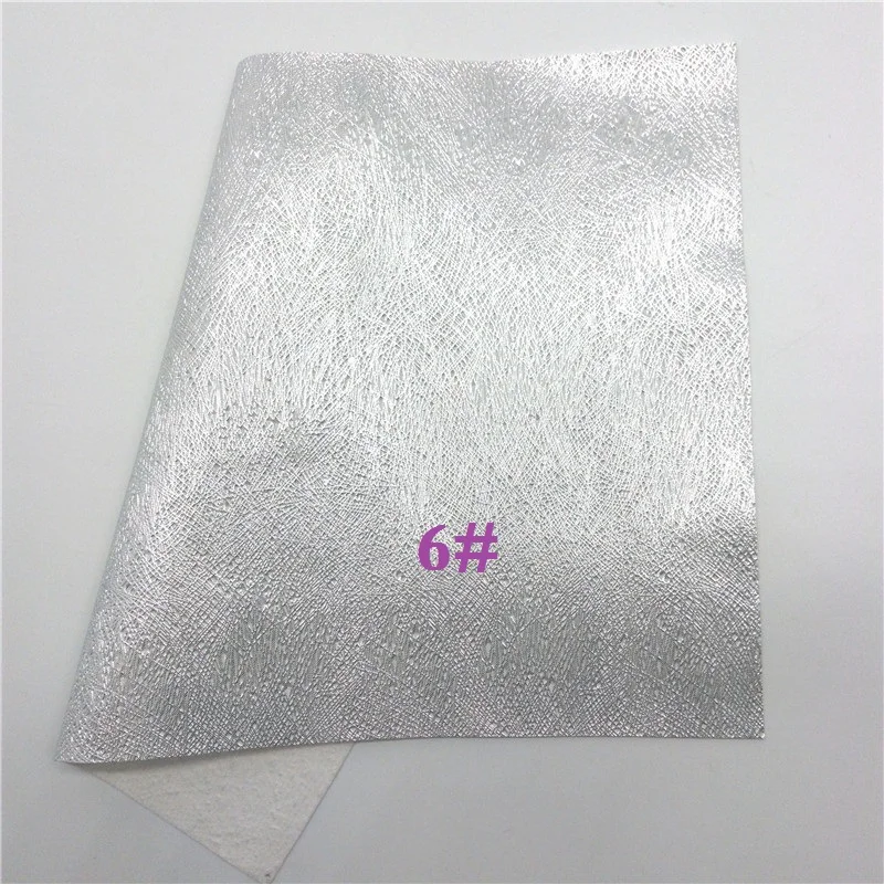 6 Glitterwishcome 21X29 см A4 размер винил для бантов тисненая лошадиная кожа, металлические листы из искусственной кожи для бантов, GM593A - Цвет: 6
