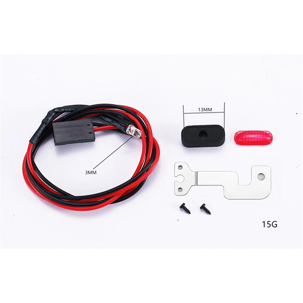 

Brake Light Lamp Kit for WPL D12 RC Car Upgrade Parts With 3mm Light Cord
