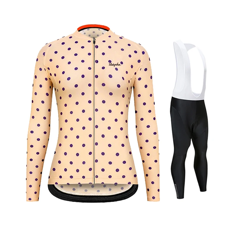 

Весенне-осенний комплект, женская одежда Ralvpha с длинным рукавом, велосипедная одежда, Триатлон, Профессиональный велосипедный комплект из Д...