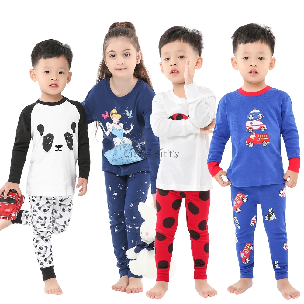 Пижамный комплект для мальчиков и девочек 2 8 лет|Комплекты пижам| |
