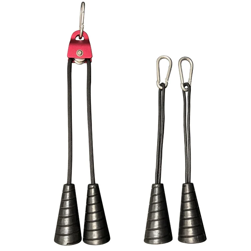 

Gym Drawstring Dual Grip Rope Pull Down Cable Muscle Fitness Training Equipment -40
