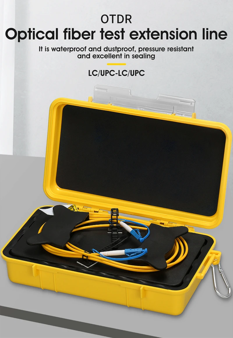 LC/UPC OTDR Dead Zone Eliminator оптоволоконные кольца оптическое волокно Launch Cable Box SM 1310/1550nm
