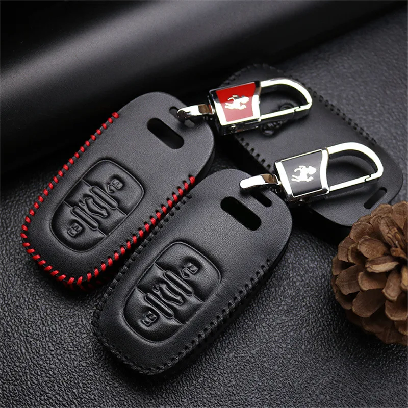 Leather Car Key Case Fob Cover For Audi A1 A3 A4 A5 A6 B6 B7 B8 B9 8P 8V C5 C6 Q5 Q7 4M Q8 TT MK1 Ring Bag Accessories | Автомобили и