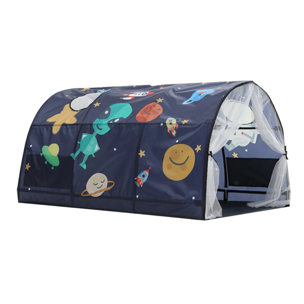 

Boys Girls Games Garden Camping Kids Play Tent Indoor Outdoor Starry Sky Playhouse Double Net Curtain Bedroom Decor Dream Bed