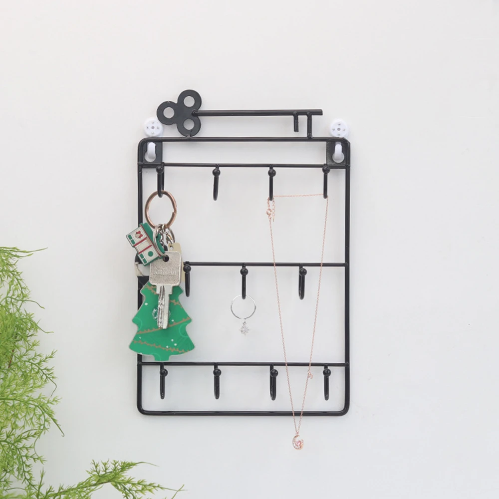 Storage Hook Wall Mounted Holder Rack Organizer Pocket for Entryway Kitchen Office Decor Key Box for Home Decoration Accessories