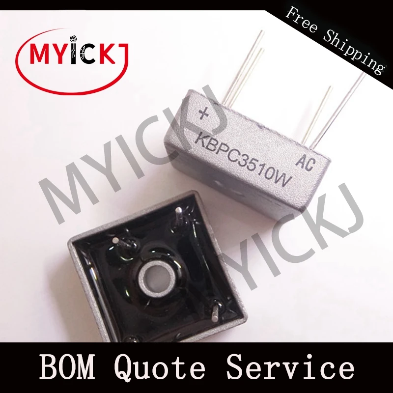 1 шт. KBPC3510W мостиковые выпрямители 15 25 35A высокий ток мост ic выпрямитель