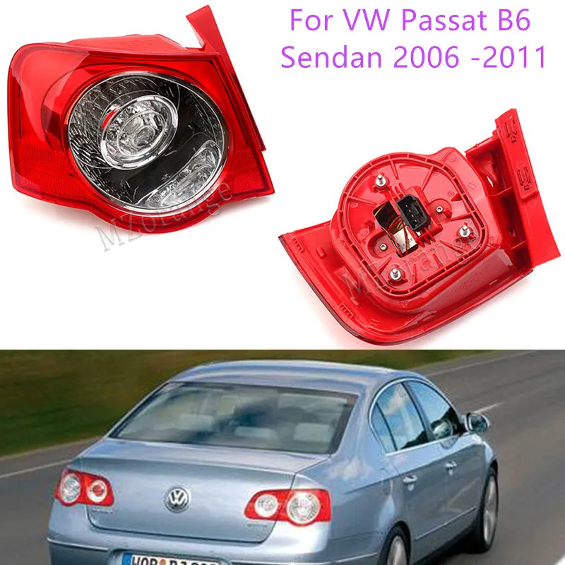 MZORANGE задние светильник лампа для VW Passat B6 Sendan 2006 -2011 авто-Стайлинг автомобиля