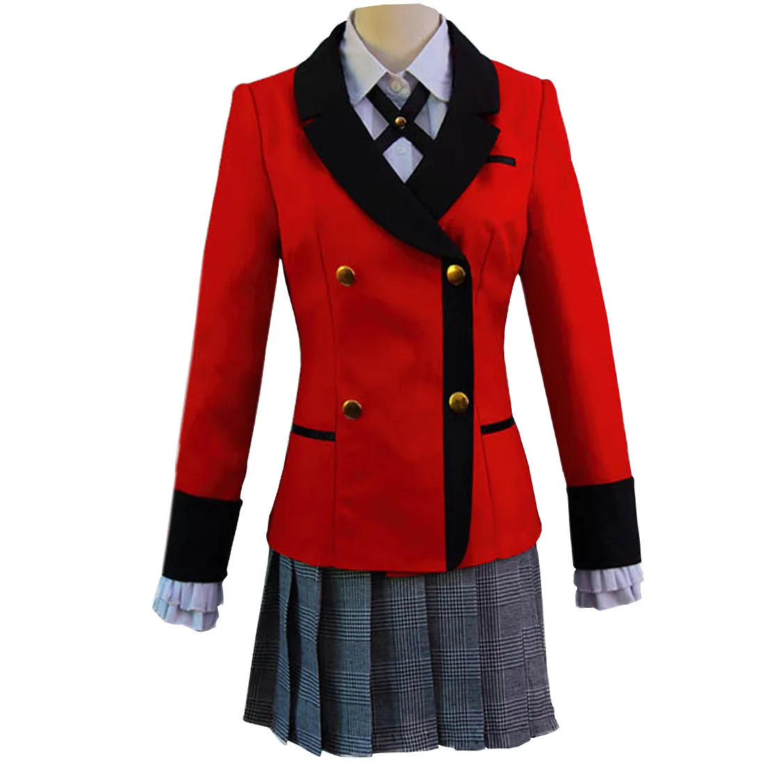 Популярные крутые костюмы для косплея 2200, аниме Yumeko Jabami, японская школьная форма для девочек, полный комплект (art.: 3920cd8c737e2) - 3920cd8c737e2
