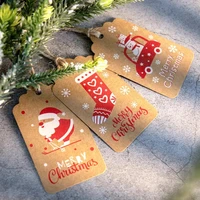 1 set decorative kraft paper gift tags christmas themed excellent workmanship gift labels for home