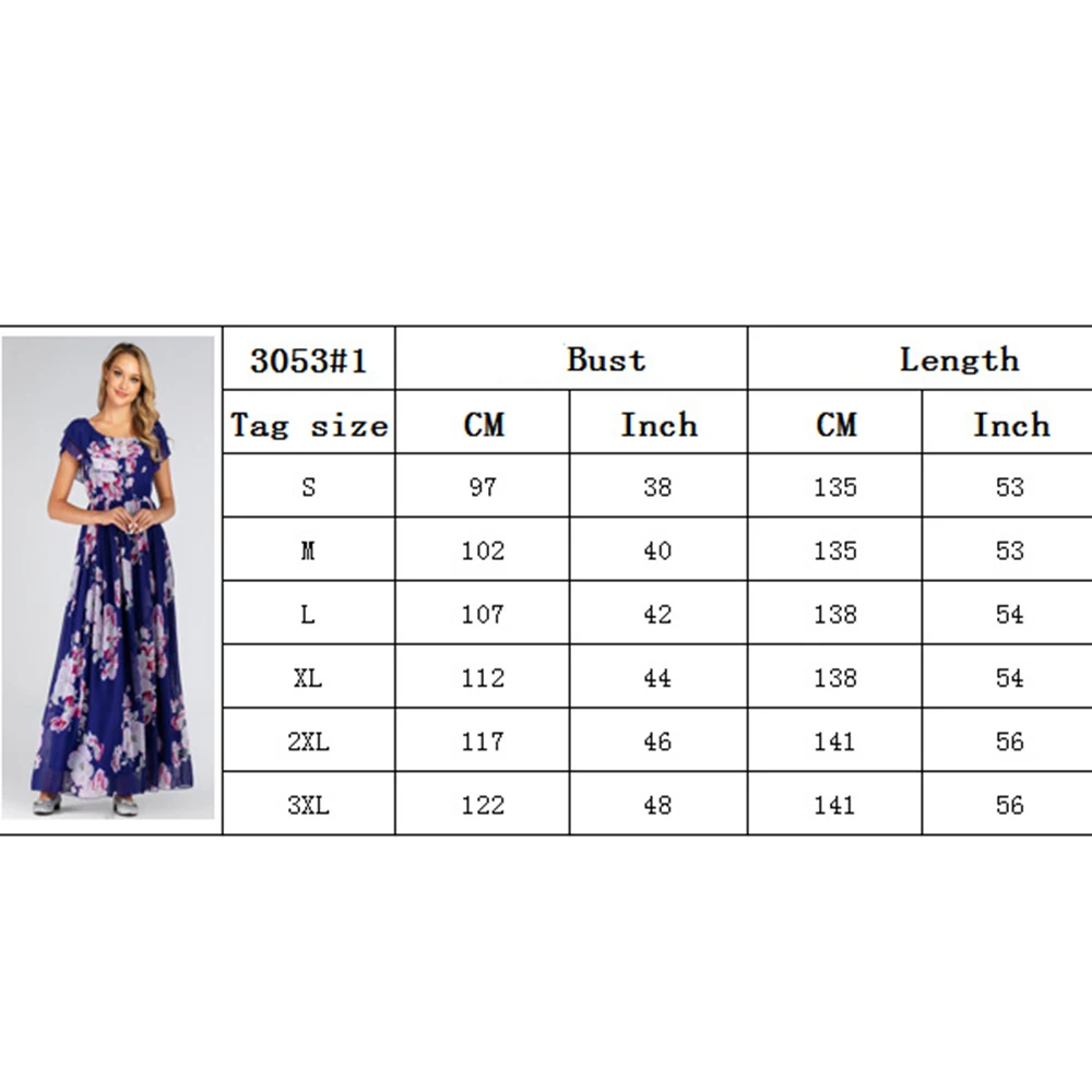 

Women Summer Long Maxi Dress Slash Neck Sleeve Less Blue Chiffon Beach Dress Floor Length vestidos de verano