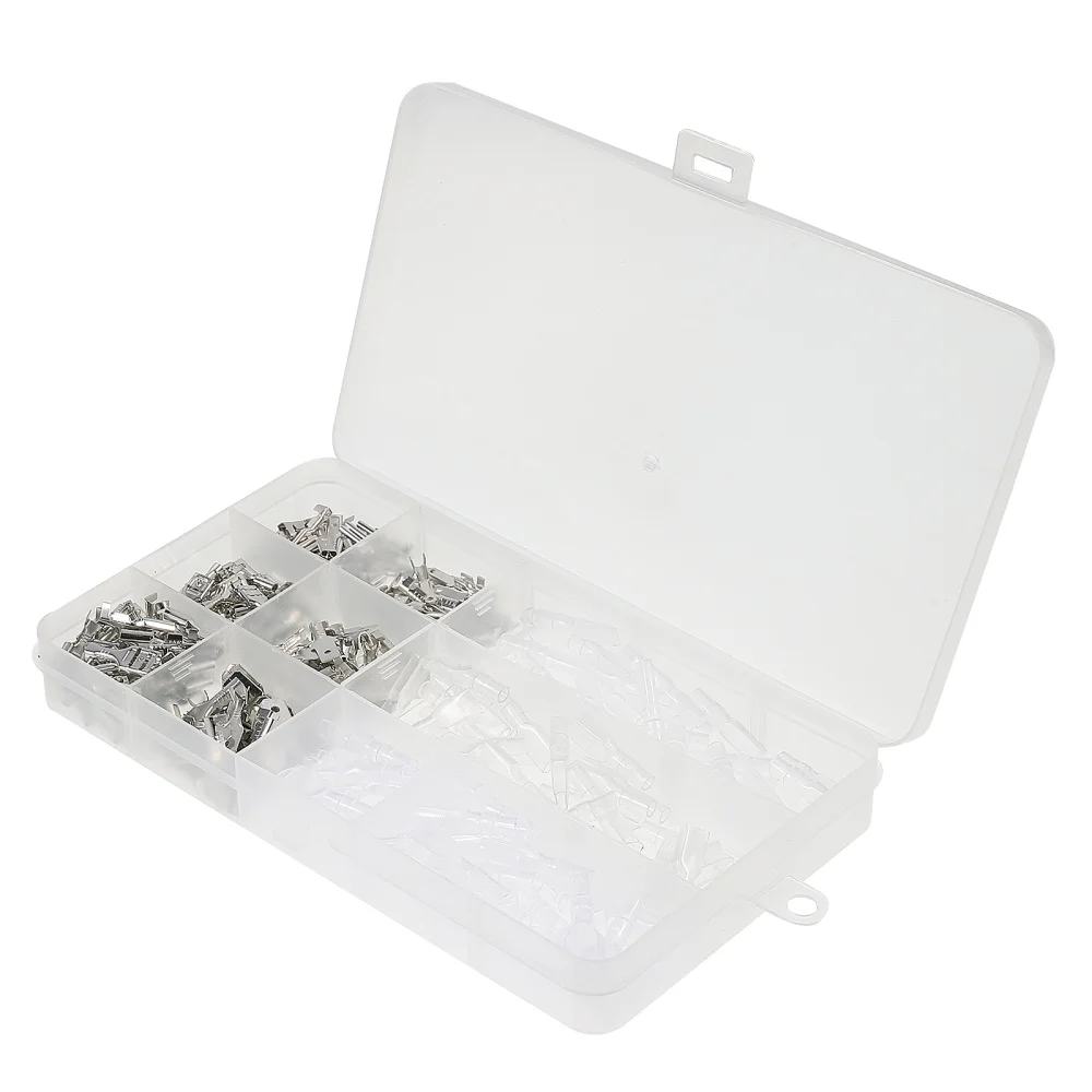 

270pcs Male and Female Crimp Terminal Assortment Kit with Insulating Sleeve