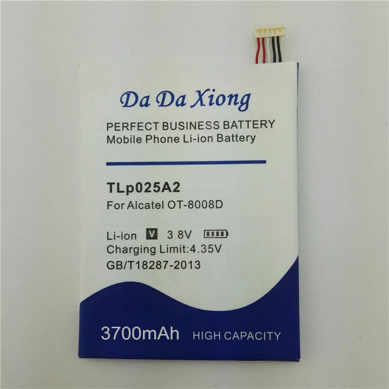 Аккумулятор TLp025A2 3700 мАч для Alcatel One Touch Idol X + 6043D Scribe HD OT-8008D TCL S960 Y710 Y900 аккумулятор |