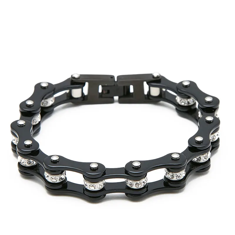 Модные байкерские браслеты унисекс ювелирные изделия браслет цепочка из