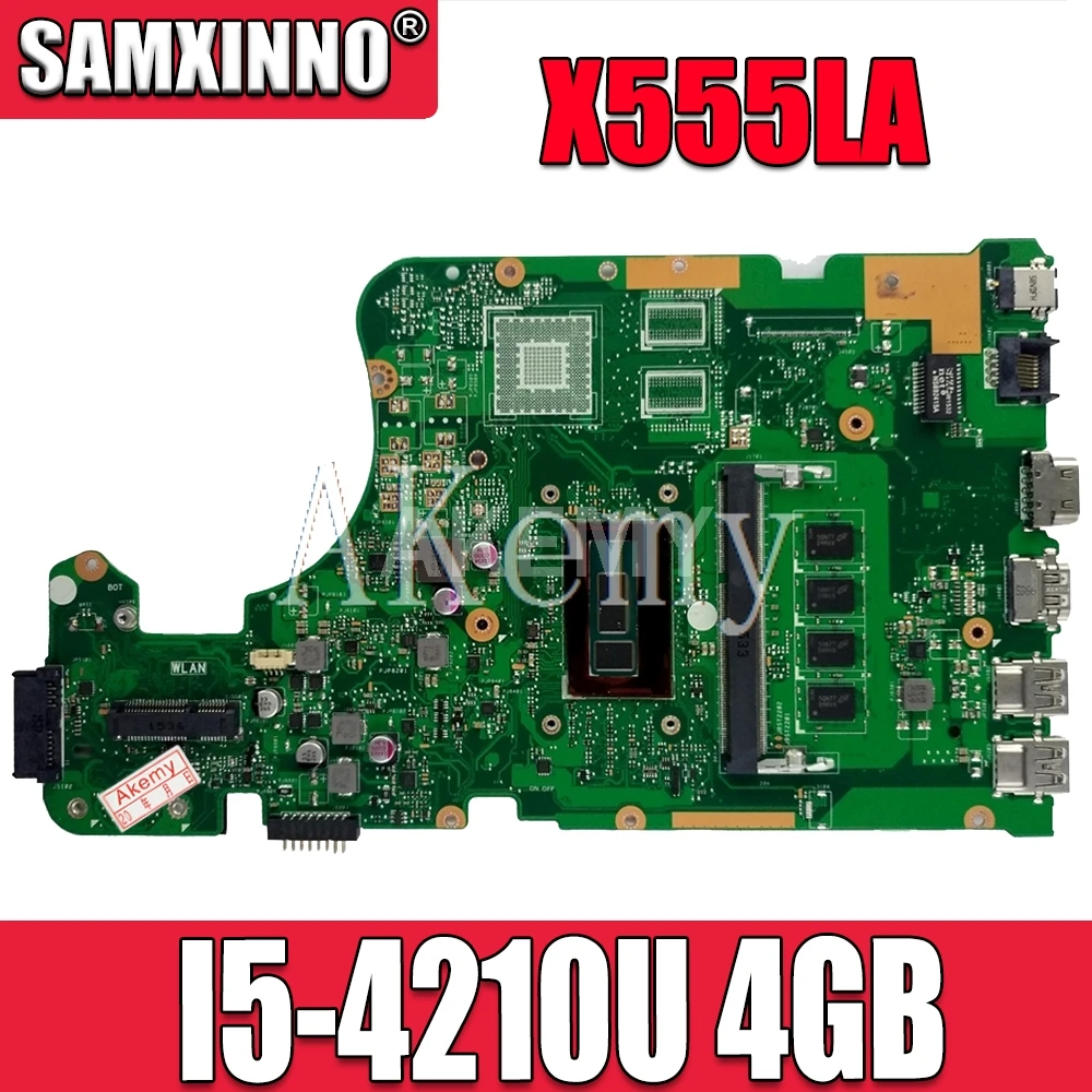 X555LA материнская плата I5 4210U 4 Гб RAM RAm для For Asus W519L F555L K555L X555LD ноутбука плата|mainboard