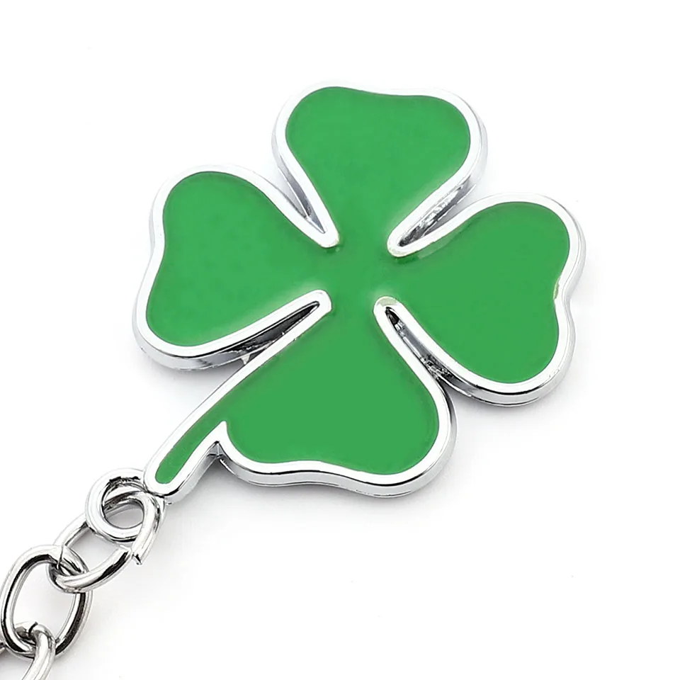 Металлический брелок для ключей с зеленым четырехлистным клевером Alfa Romeo GT