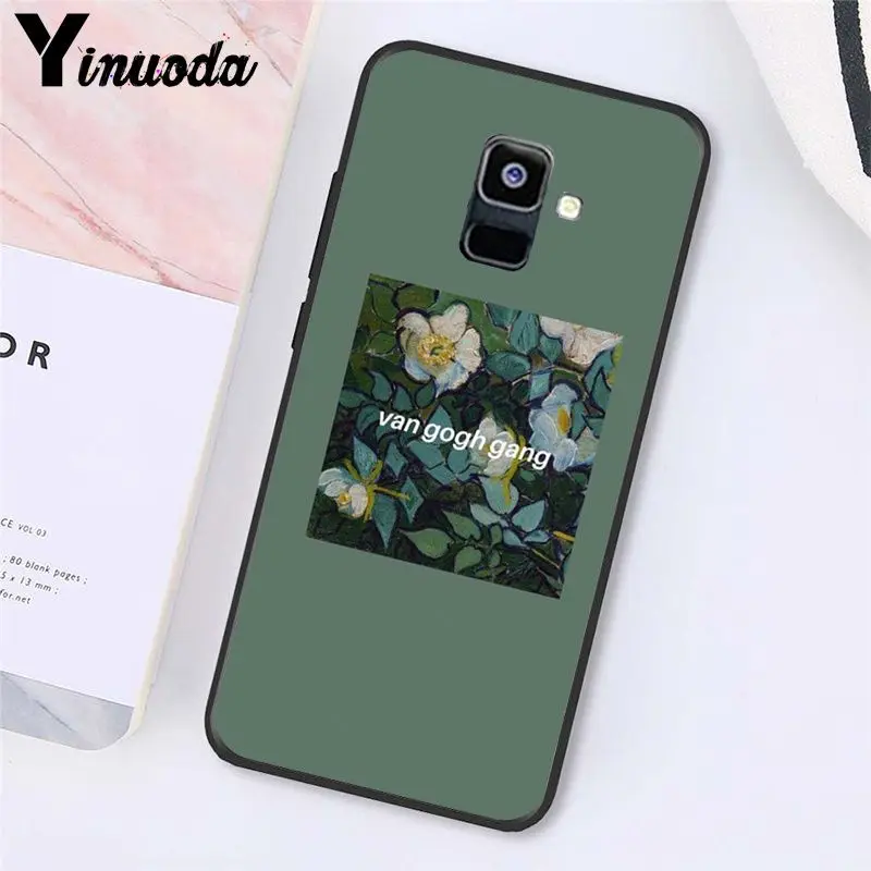 Yinuoda Great art aesthetic van Gogh Mona Lisa Angel Phone Case For Samsung Galaxy A7 A50 A70 A40 A20 A30 A8 A6 A8 Plus A9