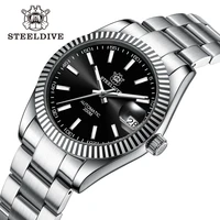 steeldive design sd1933 diver watch nh35 automatic movement bgw9 blue luminous waterproof 20bar 200m mens mechanical wristwatch