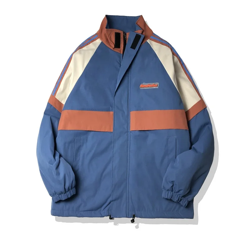 

2020 WinterNew jackets for men plus velvet warm stand-collar cotton jacket Fashion Hip Hop Coats Loose mens jacket Couple jacket