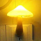 Светодиодный ночник с евророзеткойамериканской розеткой, сенсорсветильник светильник с теплым белым светом для спальни, украшение для дома, Прямая поставка