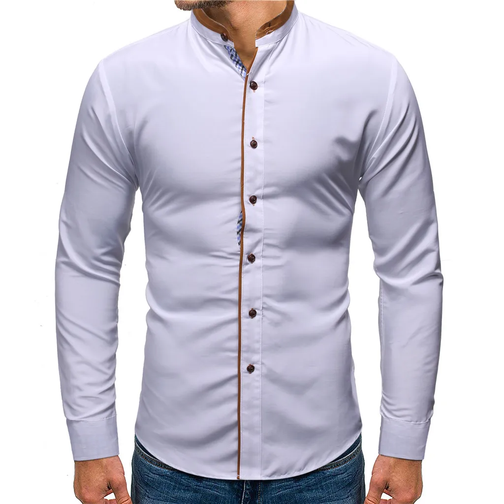 Мужская Новая гавайская рубашка с длинным рукавом принтом и 2XL Плюс Размер