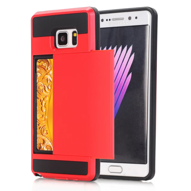 Красный Противоударный чехол для Coque samsung S10Plus, чехол со слотом для карт, для samsung galaxy Note 10 Plus Pro S10E S10 S9 Plus, чехол для Note 9 - Цвет: Красный