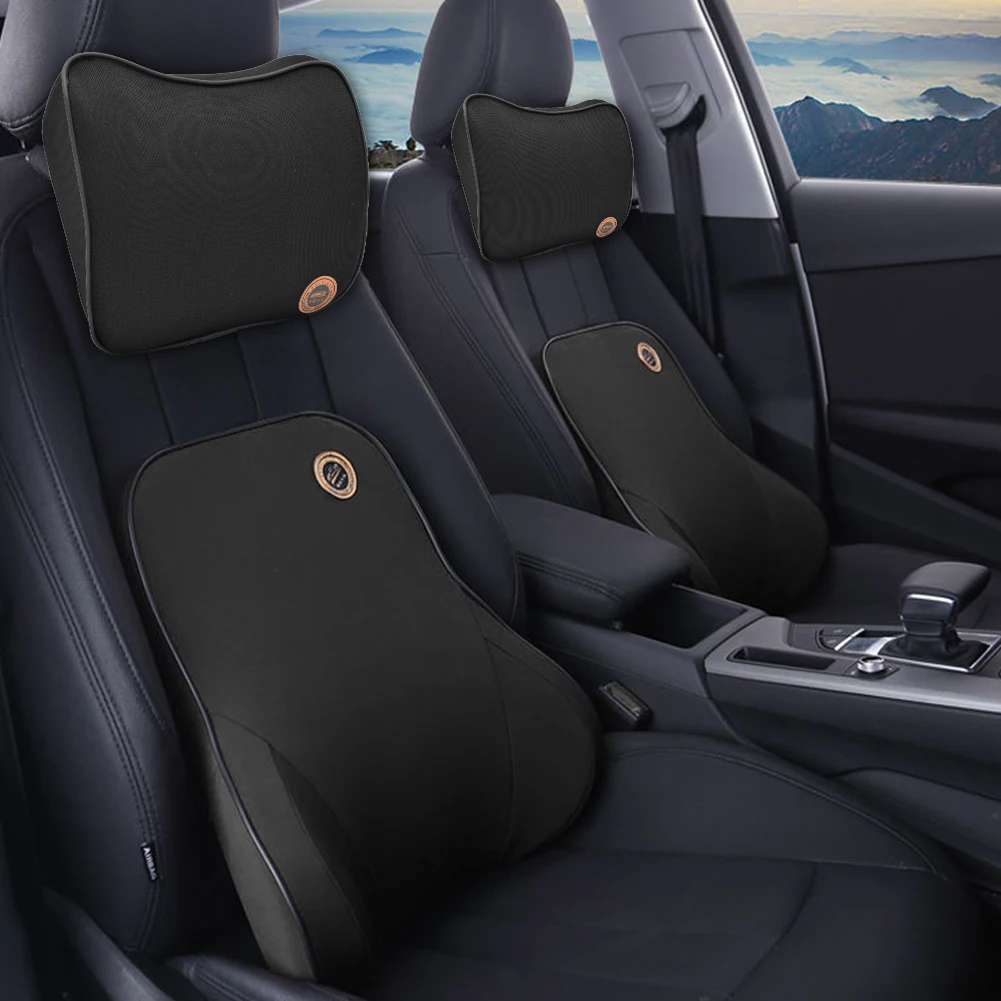 Автомобильная поясничная подушка Универсальная мягкая для шеи с эффектом памяти