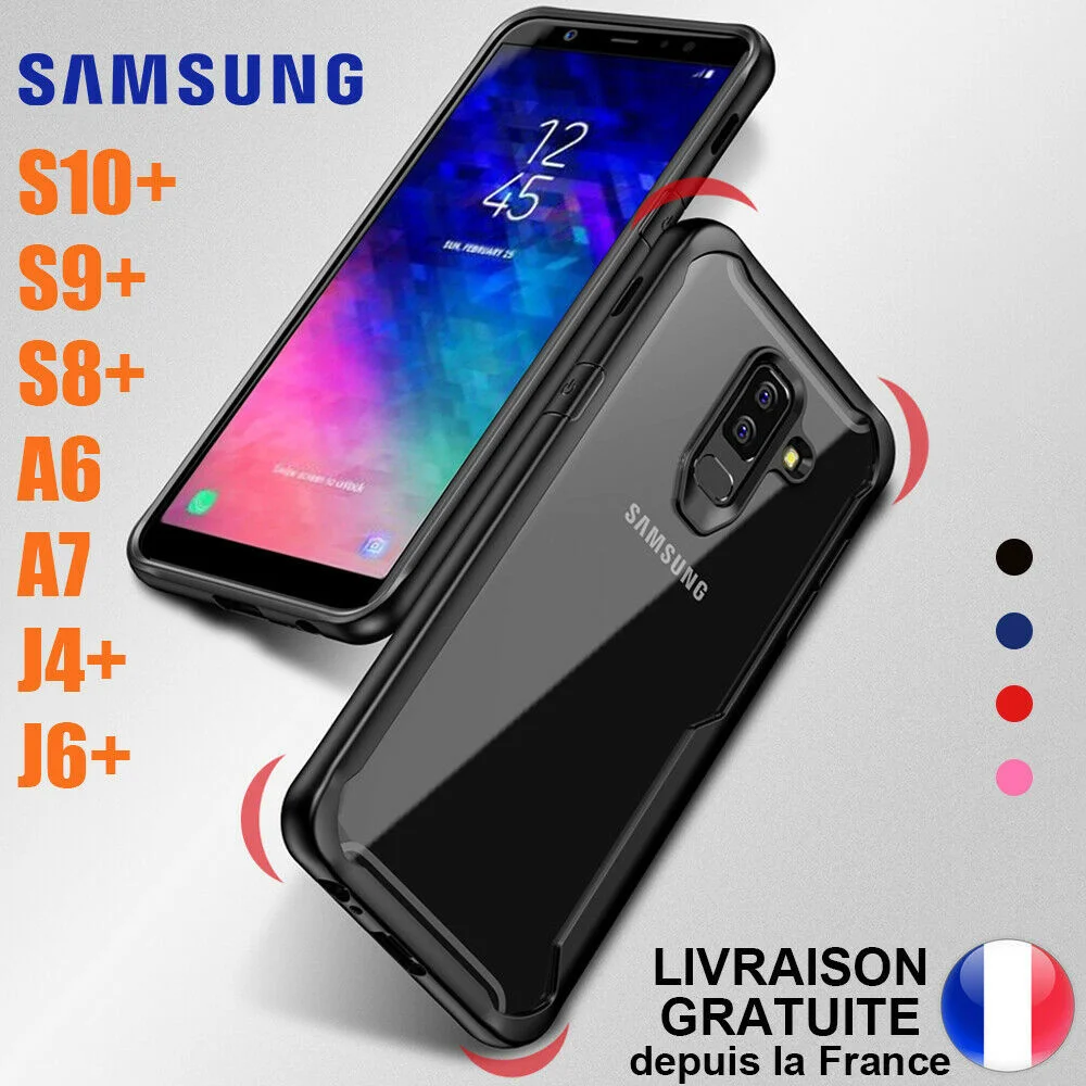 

Coque Antichoc LUXE For Samsung A6 A7 A8 A9 J6 Plus S10 Plus S10e S9 S8 Note 9