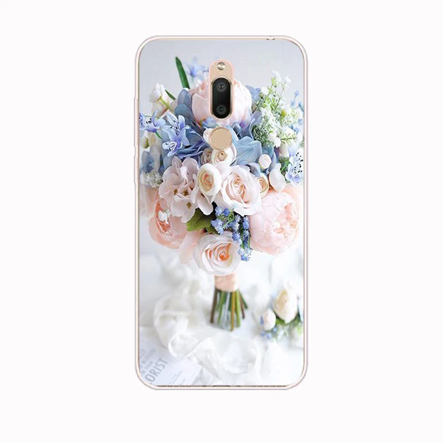 116FG Рисованные пионы Изящный цветок подарок Мягкий Силиконовый ТПУ чехол для