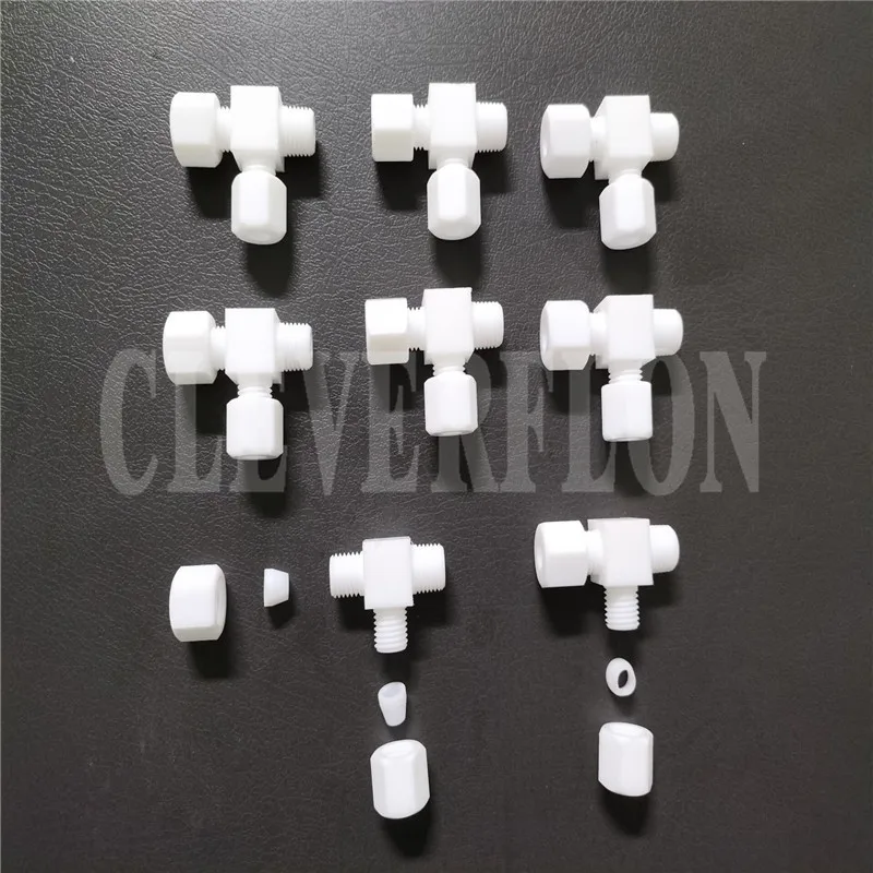NPT1/4-1/4-1/4 Run Tee PTFE F4 фитинг | Канцтовары для офиса и дома