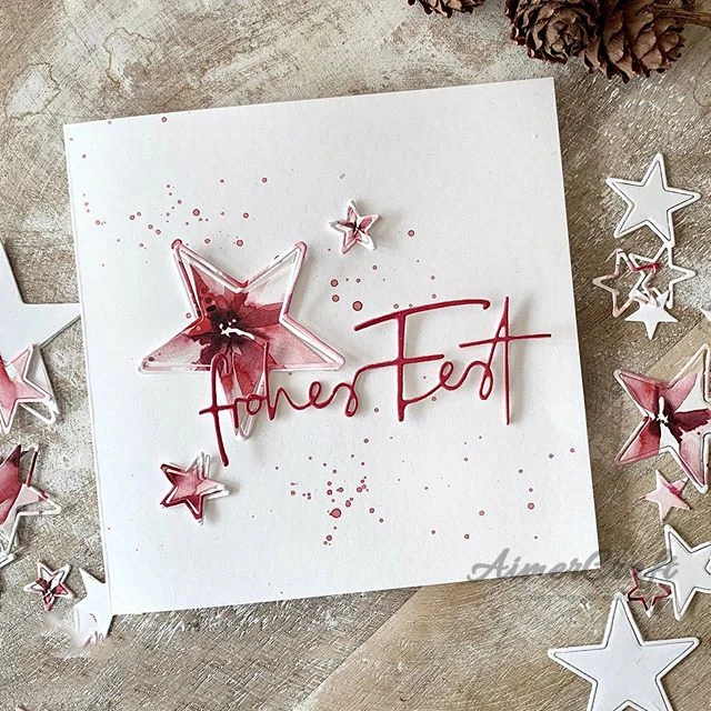 Звезда серии металлические режущие штампы трафарет для скрапбукинга DIY