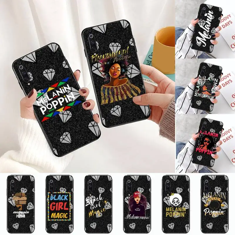 

Black Cool girl trend Phone Case For xiaomi Redmi 5 5A plus 7A 8 note 2 3 4 5 5A 6 7 GO K20 A2 Soft Cover Shell Funda