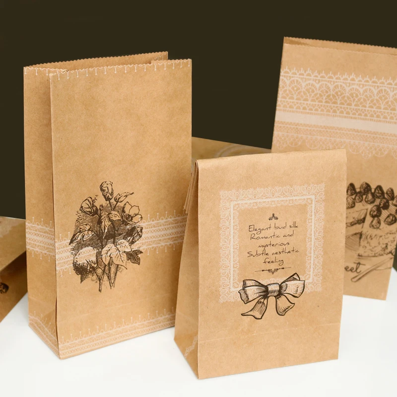 6 шт. винтажная Корона крафт бумажный мешок цветок Бабочка бант кружева