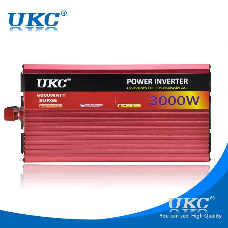 

3000W Modified Wave Inverter Volage Converter DC 12V/24V To AC 220V USB Adapter Voltage Transformer Solar Inverters