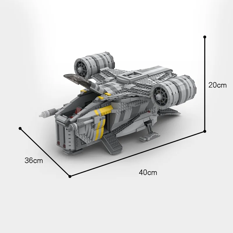 

Moc Diy Star Space Serise UCS Set Mini Razor Crest Model Modular Building Blocks Weapons of War Bricks Boy Toys Kids Xmas Gifts