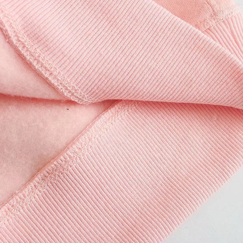 

Artsnie Cartoon Print Sweatshirt Women Winter Hooded Long Sleeve Oversized Hoodies Streetwear Casual Pink Fleece Warm Sweatshirt