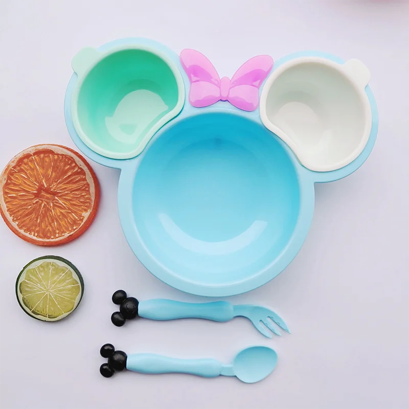 5 шт./компл. детская милая посуда с мультяшным рисунком еды Детская обеденная