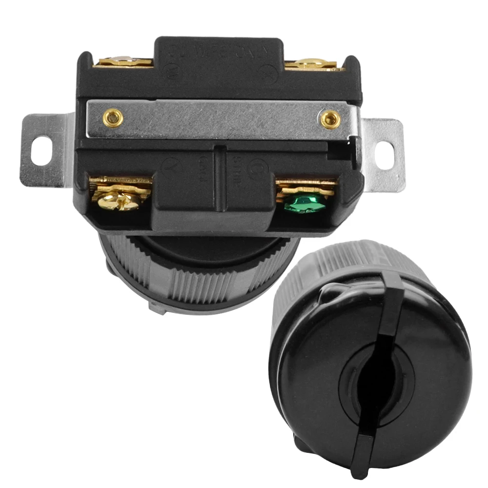 Генератор FLYPIG RV AC Plug & Socket L14-30 120V-250V 30A мужской женский проводной замок соединитель US Industry Power Receptacle on.