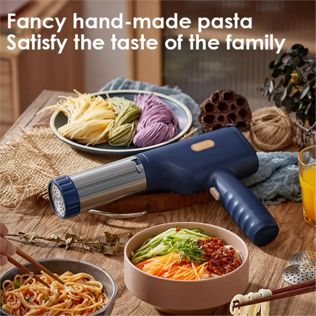 

Automatic Noodle Maker Press Pasta Machine Hand-held Cookware Making Spaghetti Kitchen Tools Electric Noodle Pressing Machine