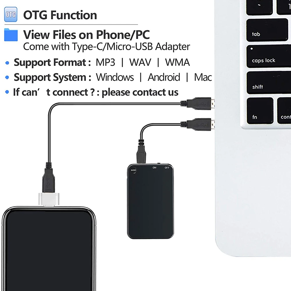 V15 300 мА/ч USB Флэш Накопитель SSD на 64 цифровой голосовой записи супер тонкий мини
