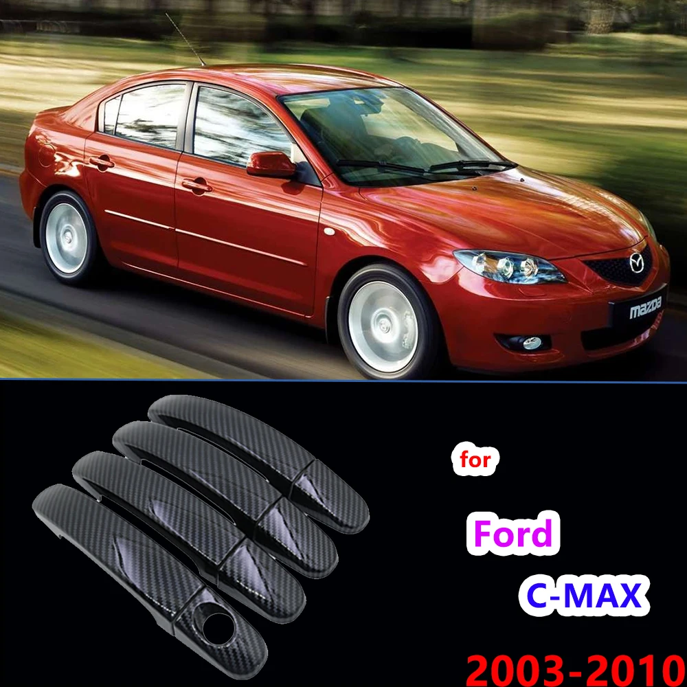 Черное углеродное волокно для Ford C-MAX C MAX MK1 2003 2004 2005 2006 2007 2008 2009 2010 наклейка на