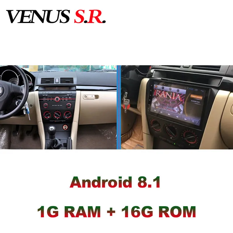 VenusSR Android 8 1 2.5D автомобильный dvd для Mazda 3 Радио 2004 2013 Мультимедиа GPS Стерео gps