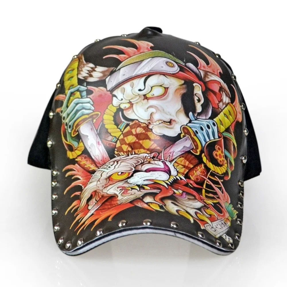 

New Printed Pattern Baseball Cap Cotton Breathable Creative Personality Street Fashion Male & Female Youth Shade Baseball Cap