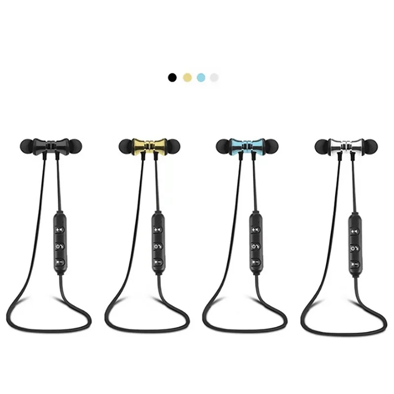 Магнитные беспроводные Bluetooth наушники стереонаушники с шейным ободом для